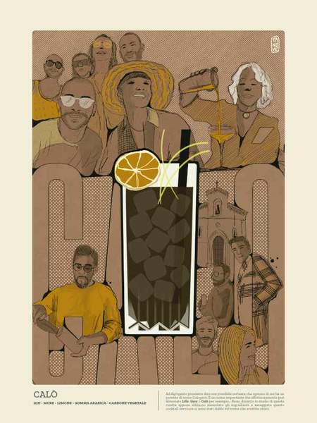 Calò — ART MIXOLOGY, illustrazione di Gaetano Vella