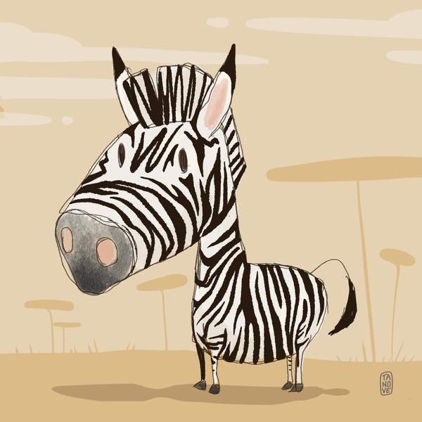 Gegia, zebra — I Cucciolotti, illustrazione di Gaetano Vella