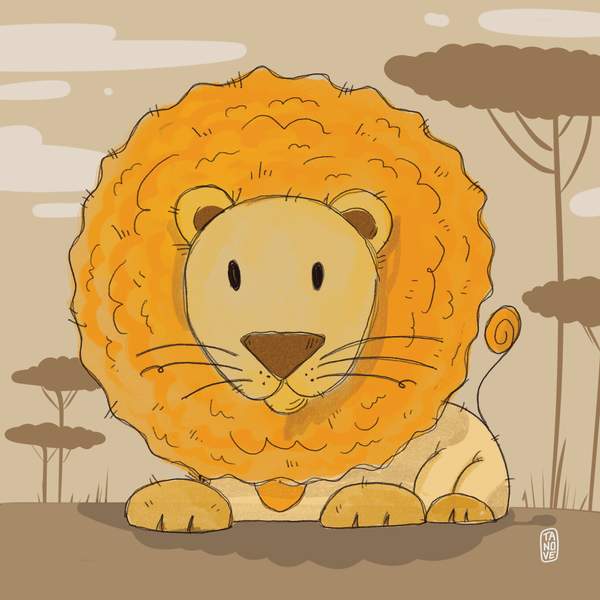 Leo, leone — I Cucciolotti, illustrazione di Gaetano Vella