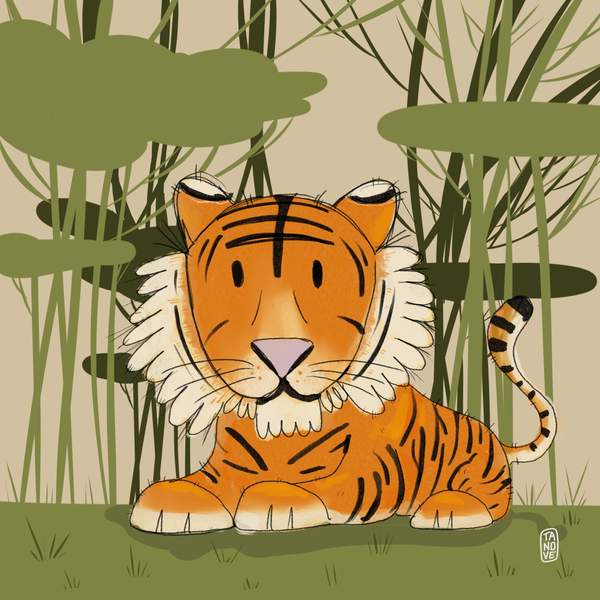 Otto, tigre — I Cucciolotti, illustrazione di Gaetano Vella