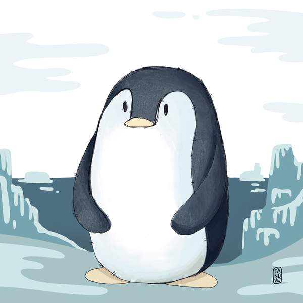 Gino, pinguino — I Cucciolotti, illustrazione di Gaetano Vella