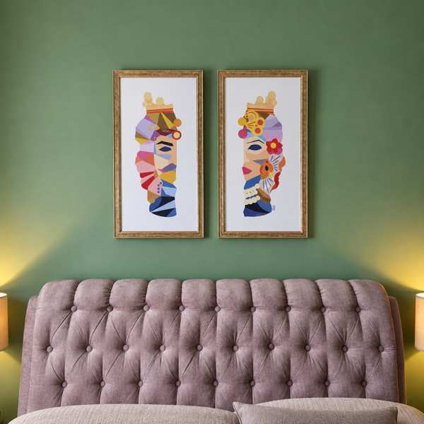 Due metà, un dialogo di colori