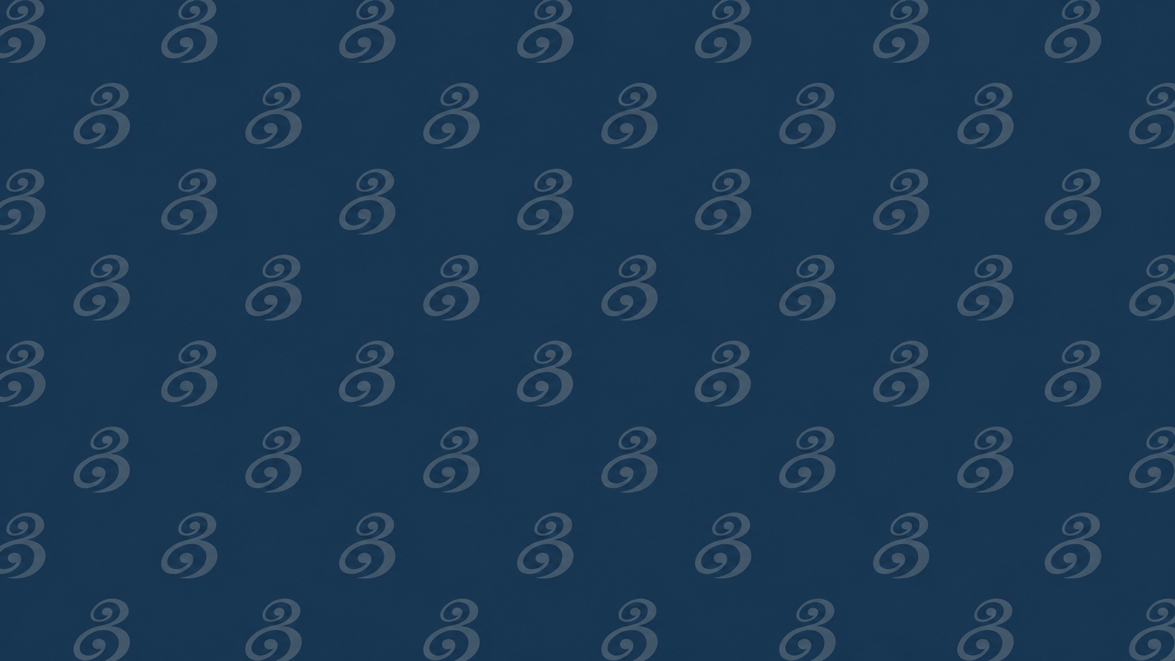 Pattern BLISS con motivi a spirale su fondo blu.