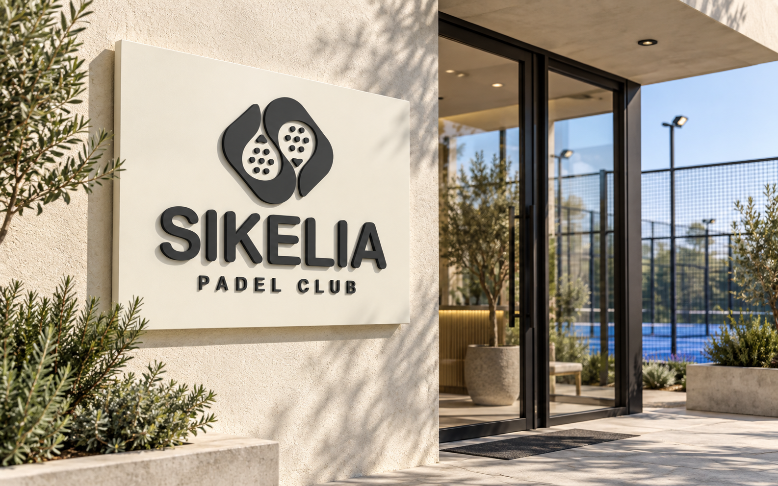 Insegna Sikelia all’ingresso del centro sportivo